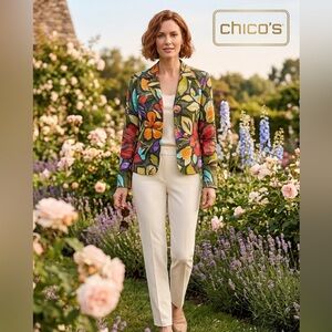 Chico's Artistic Multicolor Jacket